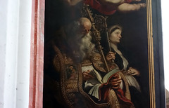 Rubens, Elevation triptych, detail of left panel exterior