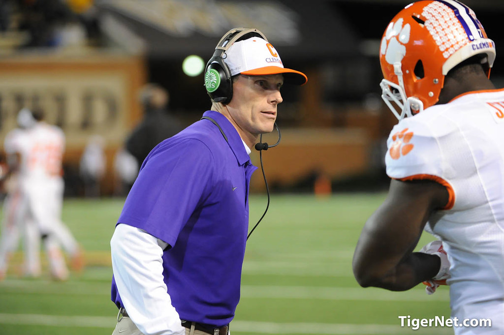 Clemson Football Photo of Brent Venables and Wake Forest