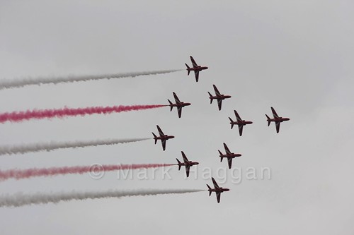 The Red Arrows at the 2016 British Grand Prix