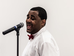 Glen David Andrews at Irvin Mayfield's 37th Birthday Party, New Orleans Jazz Market, Sunday, December 21, 2014