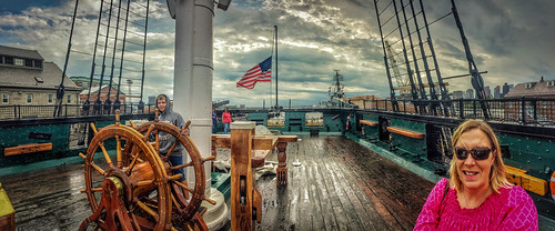 Kai at the helm on the USS Constitution. • <a style="font-size:0.8em;" href="http://www.flickr.com/photos/96277117@N00/29534895864/" target="_blank">View on Flickr</a>