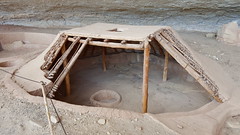 Reconstructed pithouse in Step House