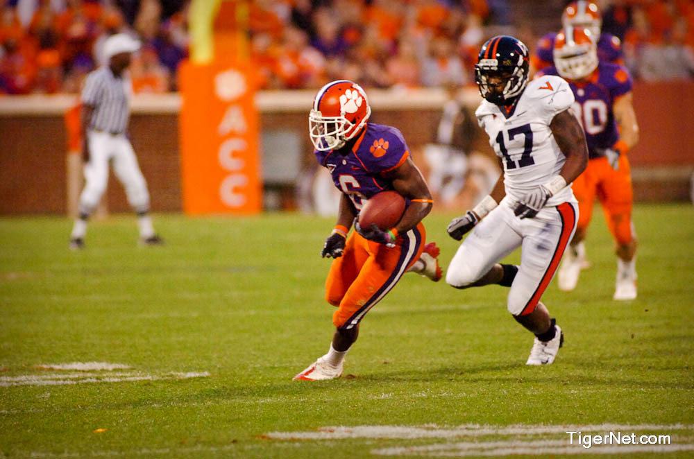 Clemson Football Photo of Jacoby Ford and Virginia