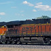 Burlington Northern and Santa Fe Railway # 7136 and # 6930 diesel locomotives (south of Worland, Wyoming, USA)