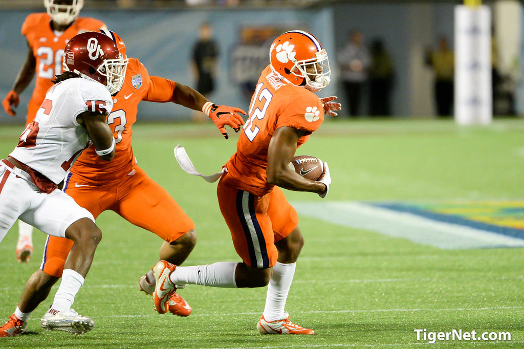 Clemson Football Photo of Korrin Wiggins and Russell Athletic Bowl