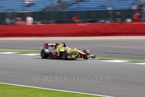 Mitch Evans in the Campos Racing car in GP2 Qualifying at the 2016 British Grand Prix