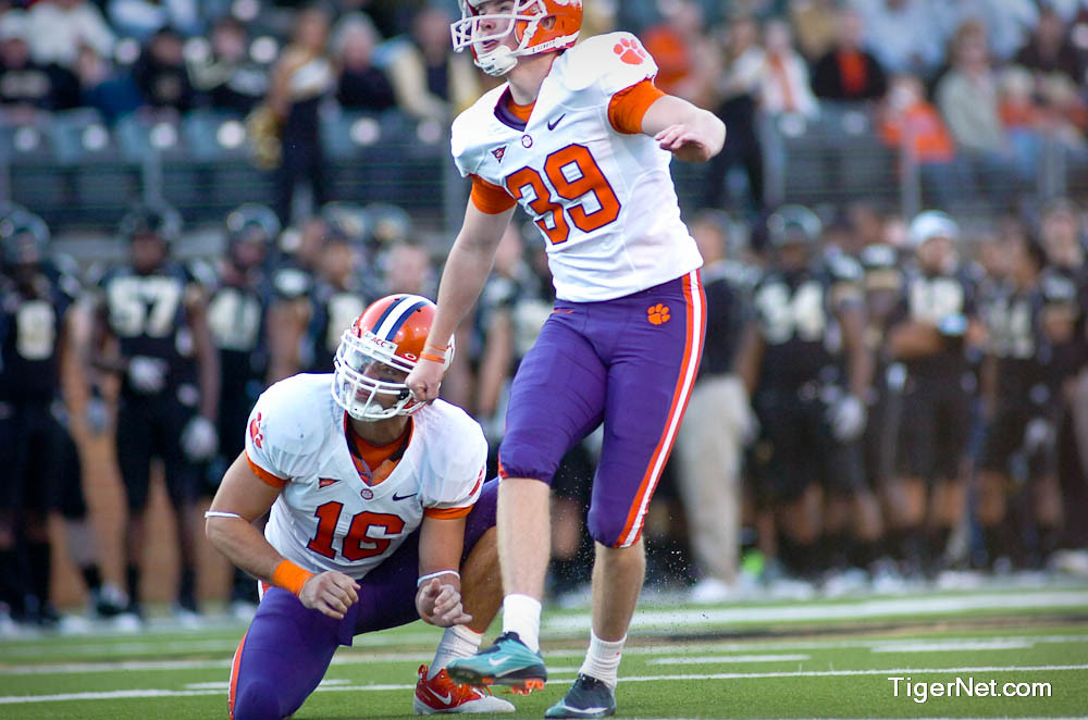 Clemson Football Photo of Chandler Catanzaro and Michael Wade and Wake Forest