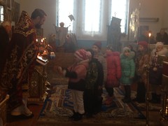 Детский молебен в праздник Святителя Николая в с.Жукин 19 12 2014 3
