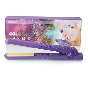 Herstyler Colorful Seasons Purple Flat Iron Straightener