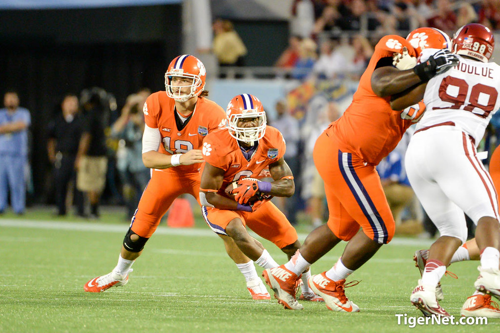 Clemson Football Photo of Cole Stoudt and Wayne Gallman and Russell Athletic Bowl