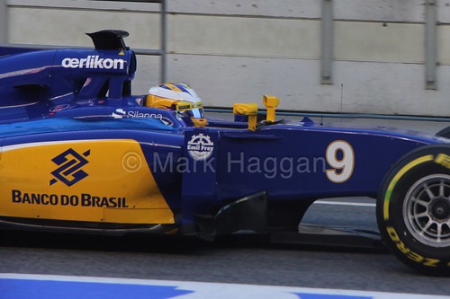Marcus Ericsson in the Sauber in Formula One Winter Testing 2015