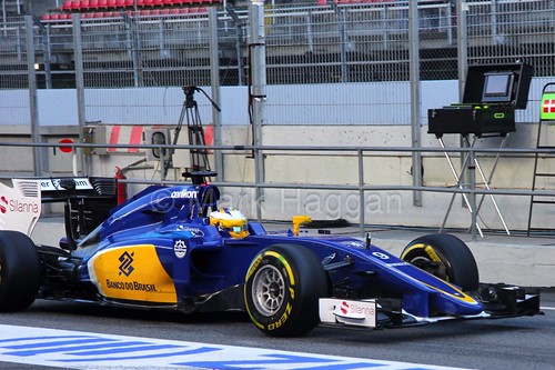 Marcus Ericsson in the Sauber in Formula One Winter Testing 2015