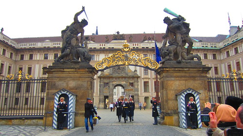 Changing of the guards at Prague Castle