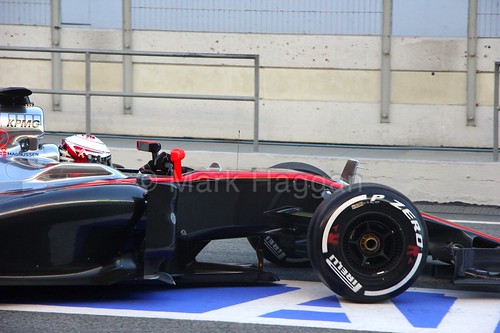 Kevin Magnussen in the McLaren in Formula One Winter Testing 2015