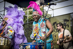 Irving Honey Banister, Kerry Boom Boom Vessell at the Congo Square New World Rhythms Fest, New Orleans, March 21, 2015