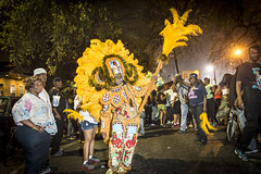 Mardi Gras Indians on St. Joseph's Day, Central City, New Orleans, March 19, 2015