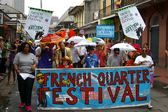 French Quarter Fest 2015 Kickoff Parade on Bourbon Street