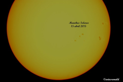Observación del Sol y Manchas Solares,15 abril 2015, Colegio Humboldt, Costa Rica