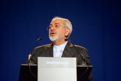 Iranian Foreign Minister Zarif Addresses Reporters Following Negotiations Between P5+1 and Iran on Future of Iran's Nuclear Program