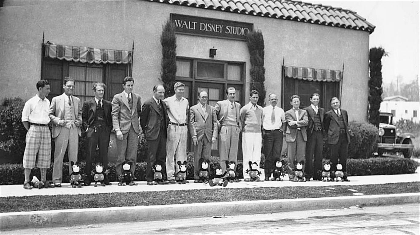 0791-006 historic Los Angeles Hollywood Walt Disney Studios at Sunset & Hyperion 