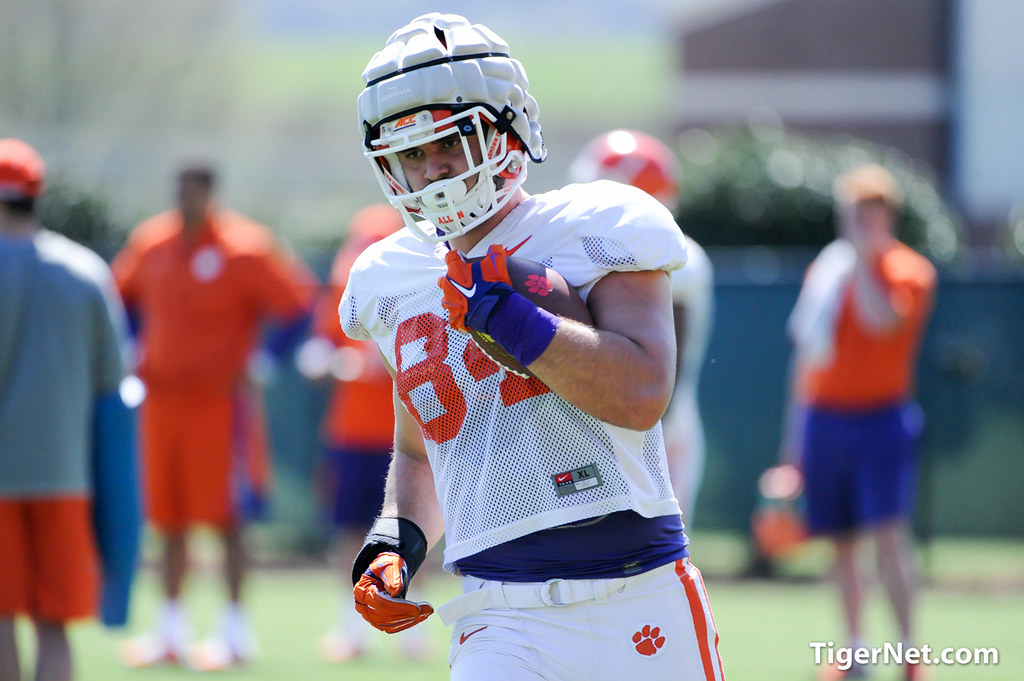 Clemson Football Photo of Cannon Smith and practice