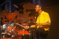 Jason Marsalis with the Ellis Marsalis Band at Jazz Fest 2015 Day 2, April 25, by Stephen Maloney