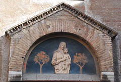 Madonna con Bambino tra due pini - Santa Maria in Cappella - Roma