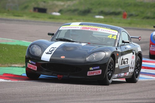 Max Bird in the Ginetta Juniors Race during the BTCC Weekend at Thruxton, May 2016