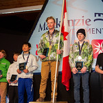 Liam Applegath (1st); Nathan Romanin (2nd); Shunosuke Takada (3rd) - Men's U14 slalom PHOTO CREDIT: Coast Mountain Photography www.coastphotostore.com/Events/Whistler-Cup-2015
