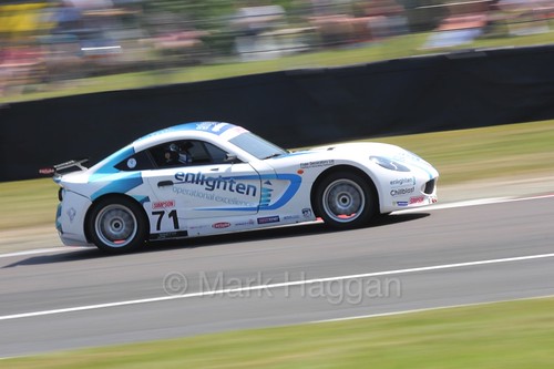 Will Tregurtha in Ginetta Juniors during the BTCC weekend at Oulton Park, June 2016