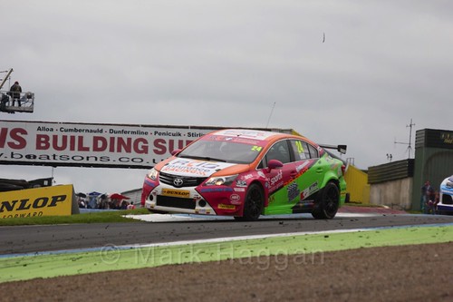 Jake Hill in BTCC race 2 during the Knockhill Weekend 2016