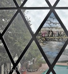 Walt Disney's Los Feliz home - stained glass