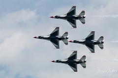 Air Force Thunderbirds four ship pass