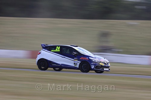 George Jackson in the Clio Cup during the BTCC 2016 Weekend at Snetterton