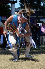 Native American Dancer at Jazz Fest 2015, Day 4, April 30