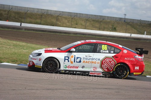 Josh Cook on the grid at Rockingham, August 2016