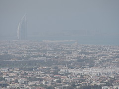 Dubai coast with the worlds only 7 star hotel (Burj Al Arab) in the back.