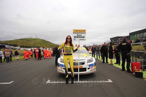 Dave Newsham on the grid during the BTCC Knockhill Weekend 2016