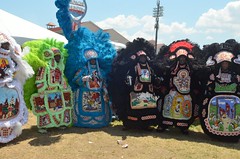 Mardi Gras Indians at Jazz Fest 2015, Day 7, May 3