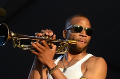 Trombone Shorty at Jazz Fest 2015, Day 7, May 3