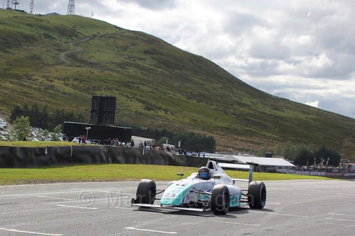 Billy Monger in the final British Formula Four race during the BTCC Knockhill Weekend 2016