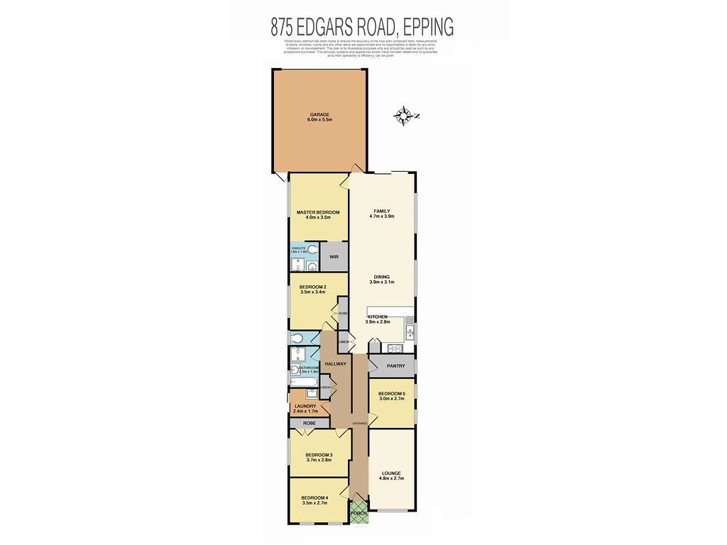 875 Edgars Road, Epping VIC 3076 floorplan