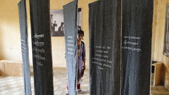 Exhibition at Tuol Sleng Genocide Prison Museum Phnom Penh