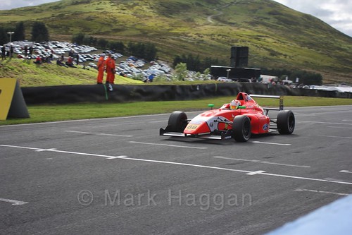 Jack Martin in the final British Formula Four race during the BTCC Knockhill Weekend 2016