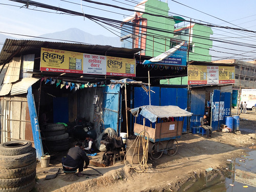 Tire shop in Kathmandu