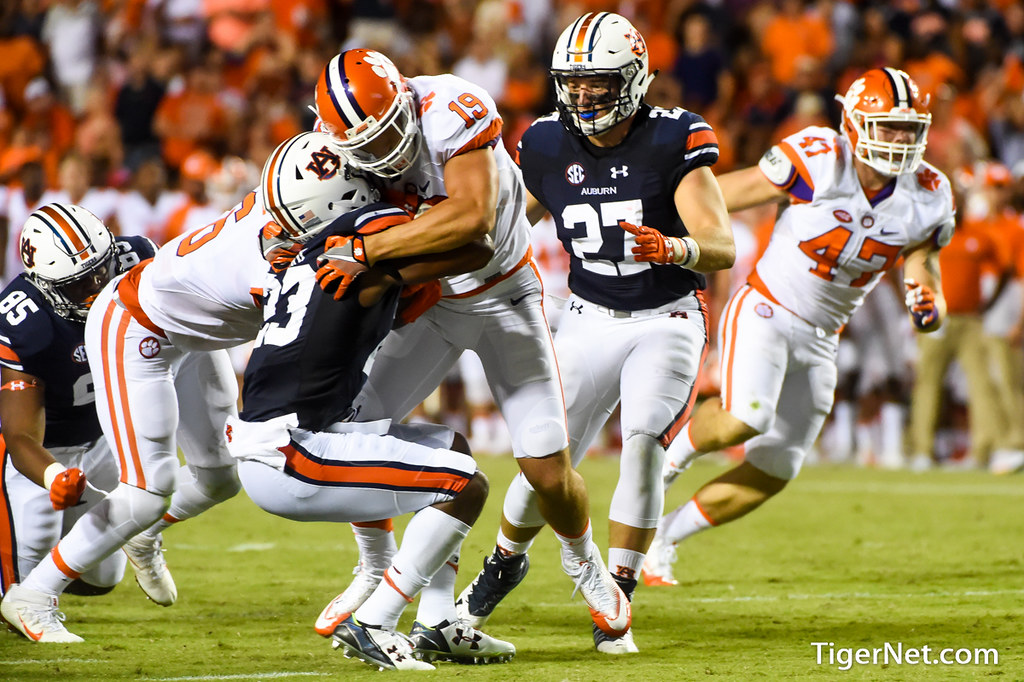 Clemson Football Photo of Auburn and Tanner Muse