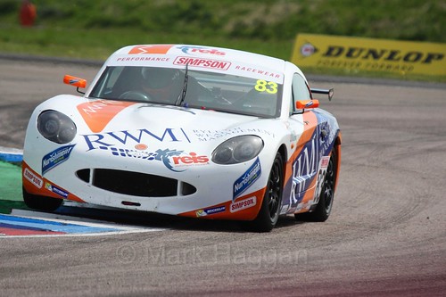 Kyle Hornby in Ginetta Juniors during the BTCC Thruxton Weekend: 8th May 2016