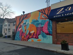 2-8-2019: A foxy mural. Arlington, MA