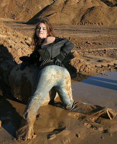 Sexy Babe In Mud
