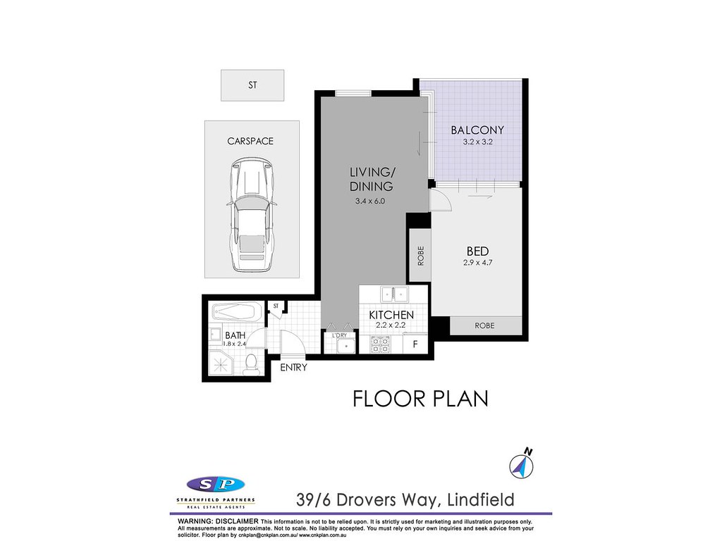 39/6 Drovers Way, Lindfield NSW 2070 floorplan
